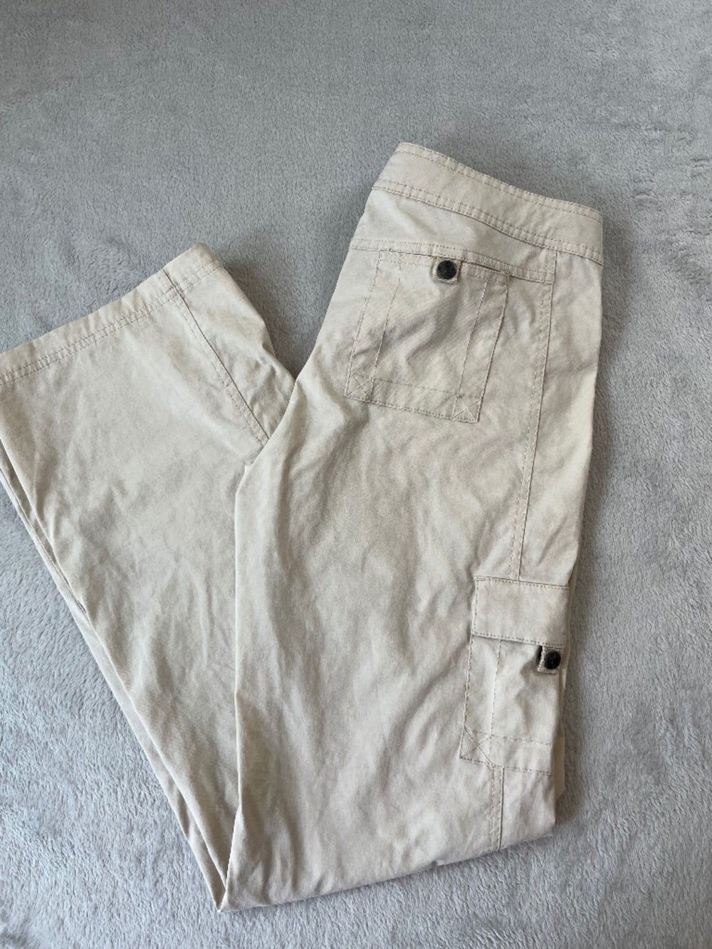 prAna Breathe sz L Lightweight Performance Cargo Hiking Pants Gorpcore EUC